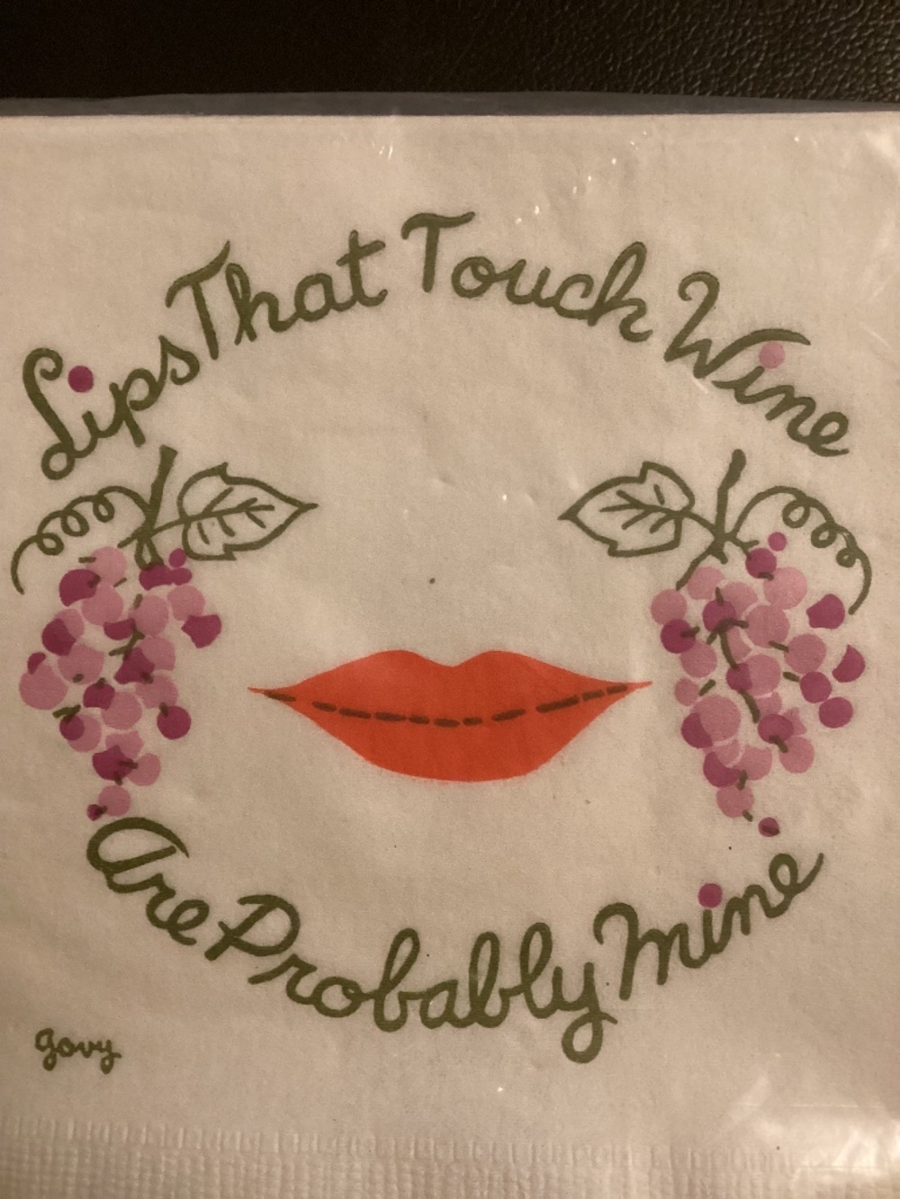 Napkins Funny Booze Wine Joke Party Humor Novelty Drinking Cocktail Vintage